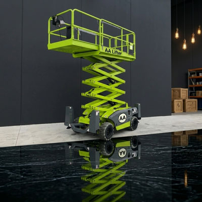 Electric scissor lift battery powered narrow aisle Bangladesh