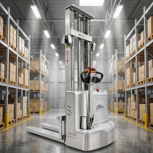 Stainless steel hygienic powered stacker Bangladesh — Hi-Tech Autocon