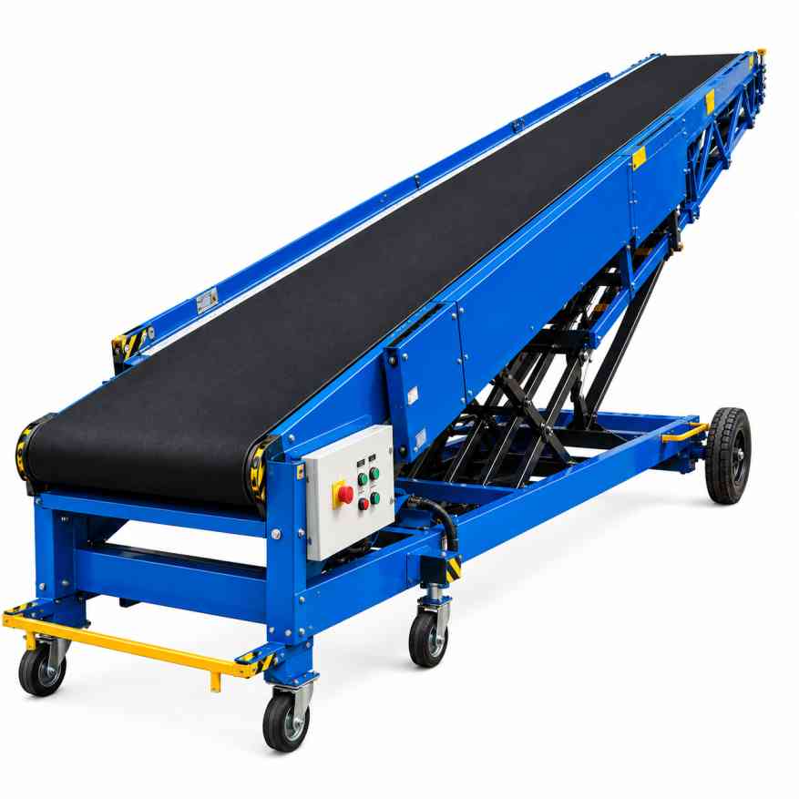 High speed belt type telescopic conveyor Bangladesh — Hi-Tech Autocon Limited