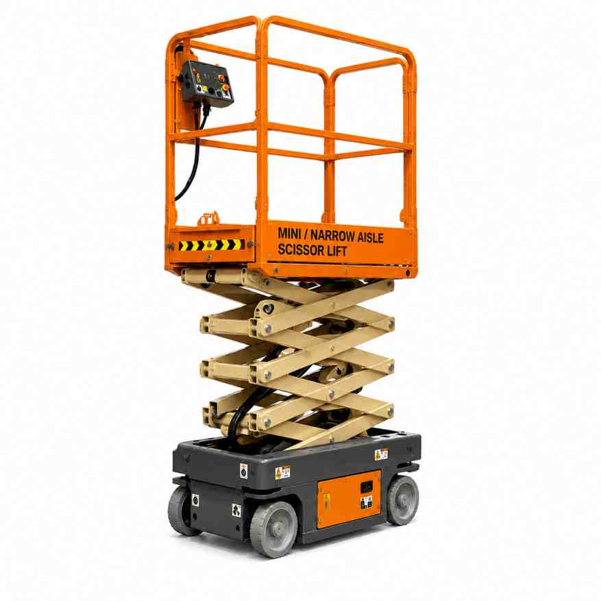 Mini narrow aisle scissor lift Bangladesh — Hi-Tech Autocon Limited
